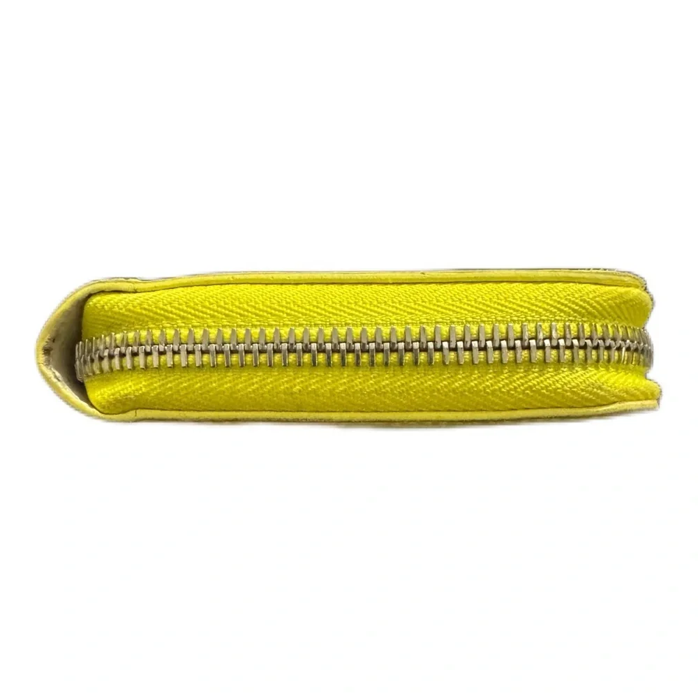 Louis Vuitton 2013 Damier Infini Zippy Wallet (RARE) Yellow with LV Dustbag